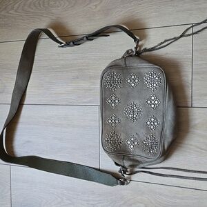 REBECCA MINKOFF Studded Suede Crossbody Bag